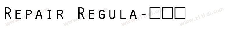 Repair Regula字体转换